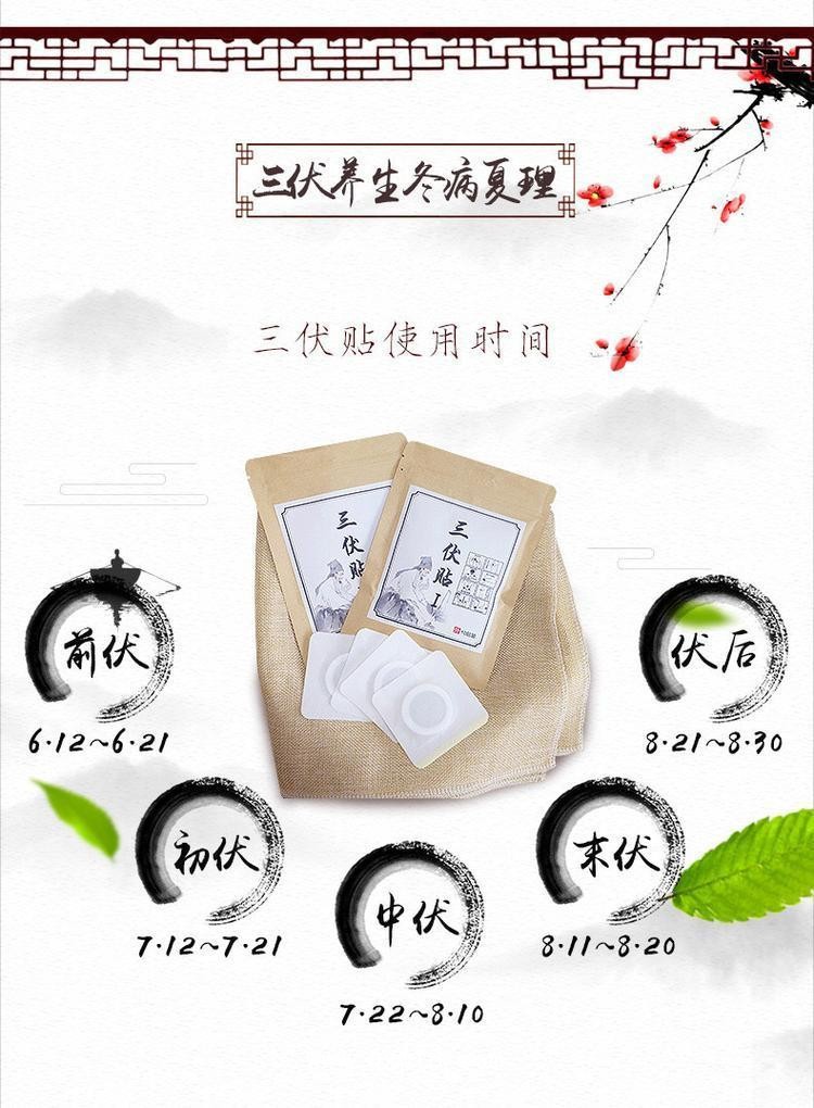 三伏贴养生帖批发代理定制定做医院诊所OEM
