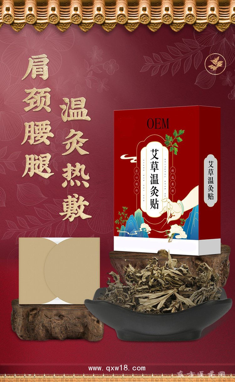 颈肩腰腿温灸热敷温灸贴理疗贴医院药店诊所oem贴牌代加工
