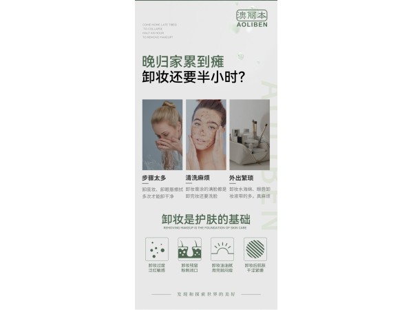 澳丽本卸妆湿巾