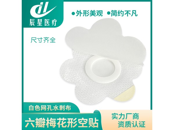 白无妨六瓣梅花空贴