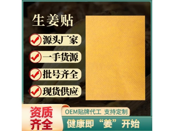 九兴药业艾草生姜贴批发定制 温灸热敷颈椎穴位贴厂家批发OEM贴牌代工
