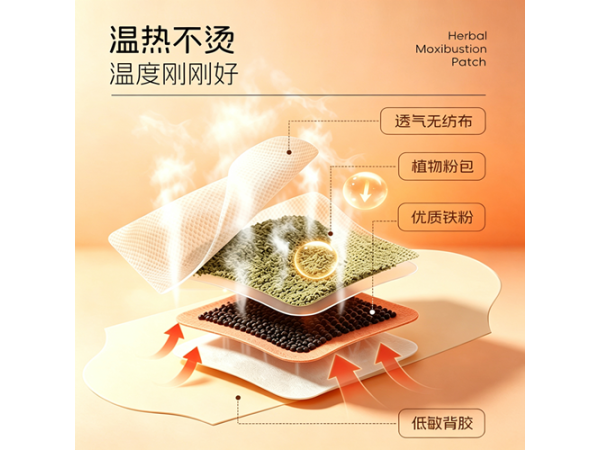 艾灸贴发热贴艾草热敷贴暖宝宝热敷肚脐贴肩颈膝盖热敷暖贴艾草贴